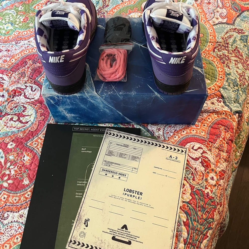 Nike SB purple lobster dunks